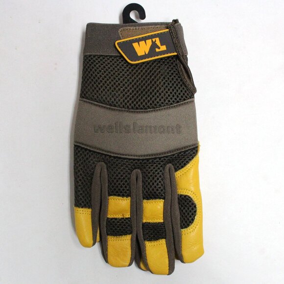 Wells Lamont Work & Home Men's L Grain Leather Gloves - Picture 2 of 10